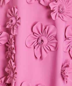 3D Floral High Neck Sleeveless Maxi Dress