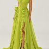 Solid Frill Sweetheart Neck Sleeveless Maxi Dress