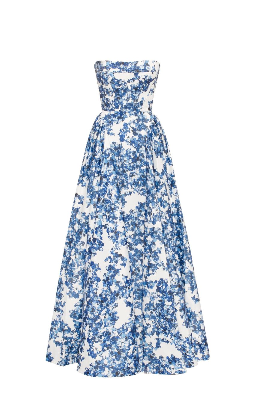 Floral Off-Shoulder Sleeveless Midi Dress